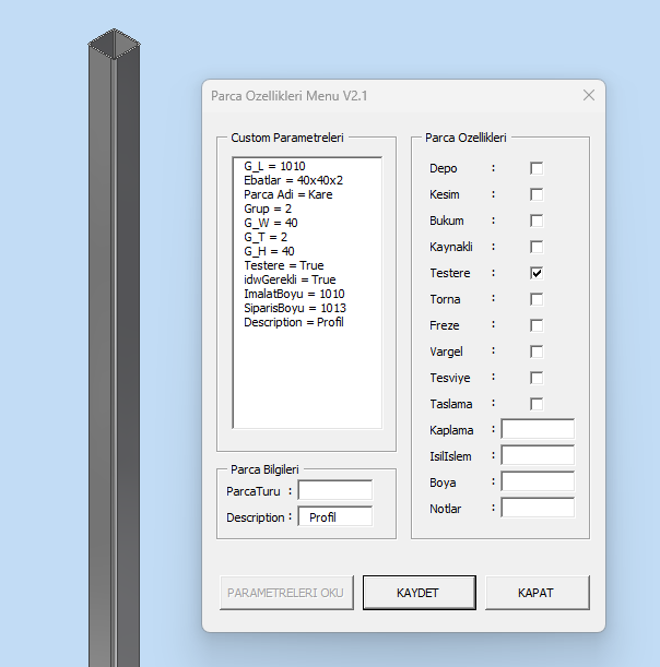 Üretim Hazırlığı ve Otomatik Çıktı Yönetimi